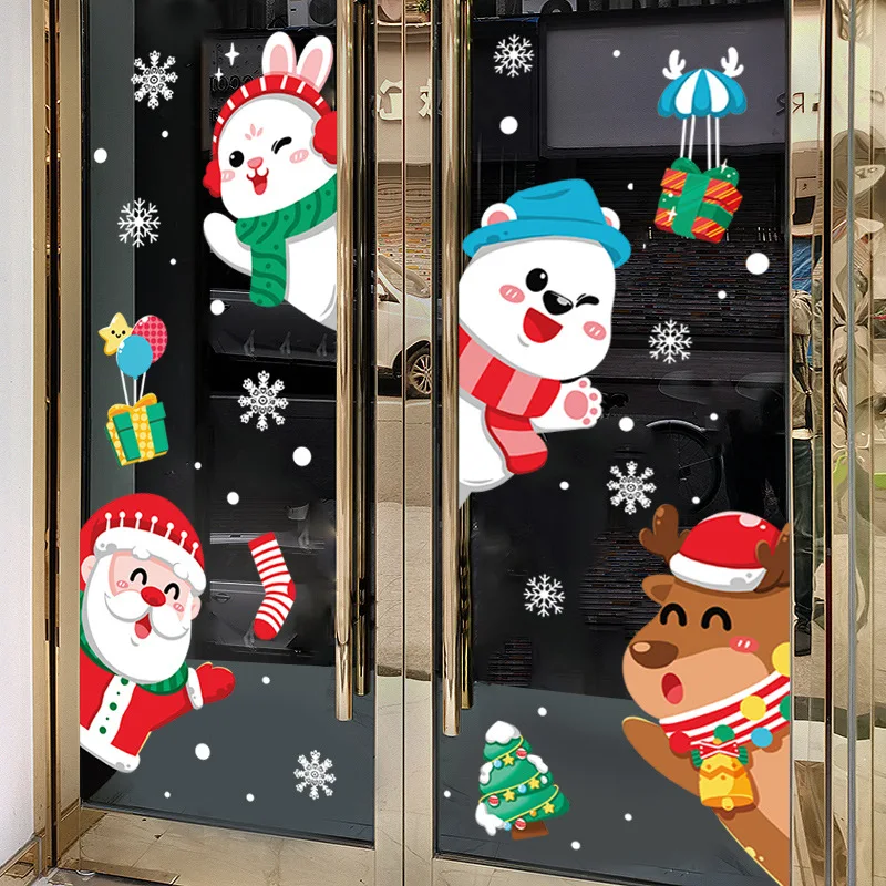 Christmas Electrostatic Sticker Santa Claus Xmas Elk Window Stickers Wall Ornaments Noel Pendant Merry Christmas For Home
Christmas Electrostatic Sticker Santa Claus Xmas Elk Window Stickers Wall Ornaments Noel Pendant Merry Christmas For Home