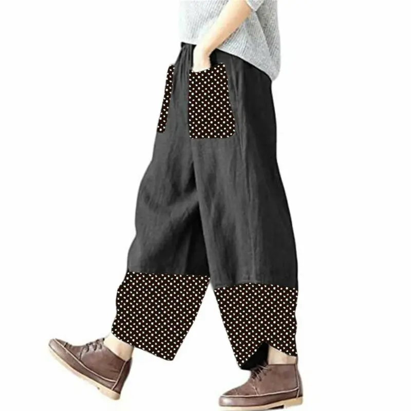 Oversized Womens Boho Patchwork Trousers Wide Leg Trousers Elasticated Waist Pants
Oversized Womens Boho Patchwork Trousers Wide Leg Trousers Elasticated Waist Pants