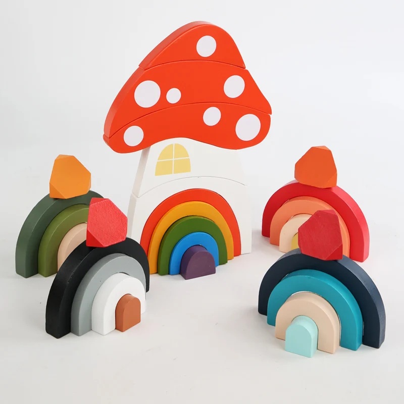 Creative Wooden Baby Rainbow Toy Building Block Educational Stacking Game Style Wooden Toys Gift
Creative Wooden Baby Rainbow Toy Building Block Educational Stacking Game Style Wooden Toys Gift