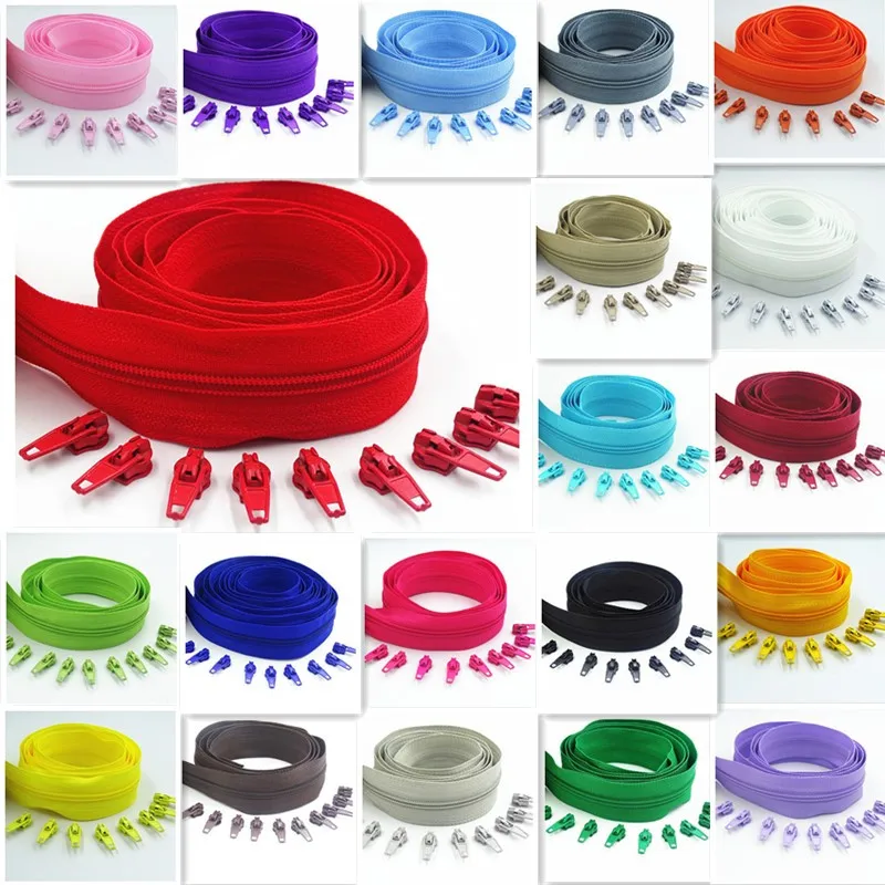 5 Meters Long Zipper 10 Auto Locking Sliders 5# Nylon Zipper Used For Clothing Handbags
5 Meters Long Zipper 10 Auto Locking Sliders 5# Nylon Zipper Used For Clothing Handbags