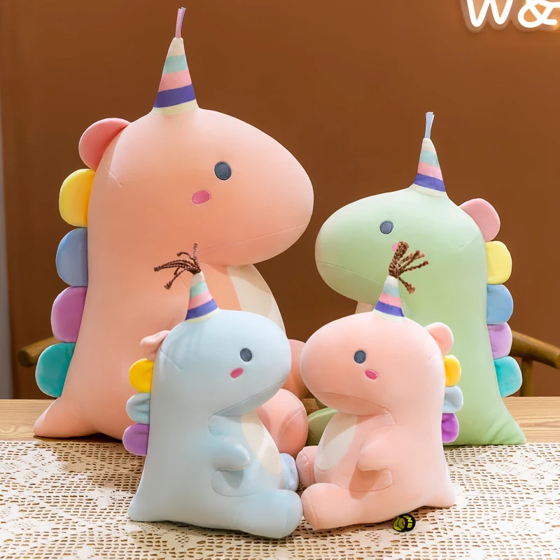 

New Arrive 30/40/50cm Lovely Sweety Dinosaur Plush Doll Cartoon Stuffed Animal Dino Toy For Kids Baby Pillow Home Decor