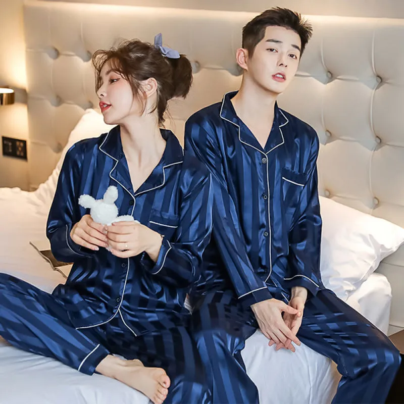 Luxury Pajama Suit Satin Silk Pajamas Sets Couple Sleepwear Pijama Lovers Night Suit Men & Women Casual Home Clothing Nightwear
Luxury Pajama Suit Satin Silk Pajamas Sets Couple Sleepwear Pijama Lovers Night Suit Men & Women Casual Home Clothing Nightwear