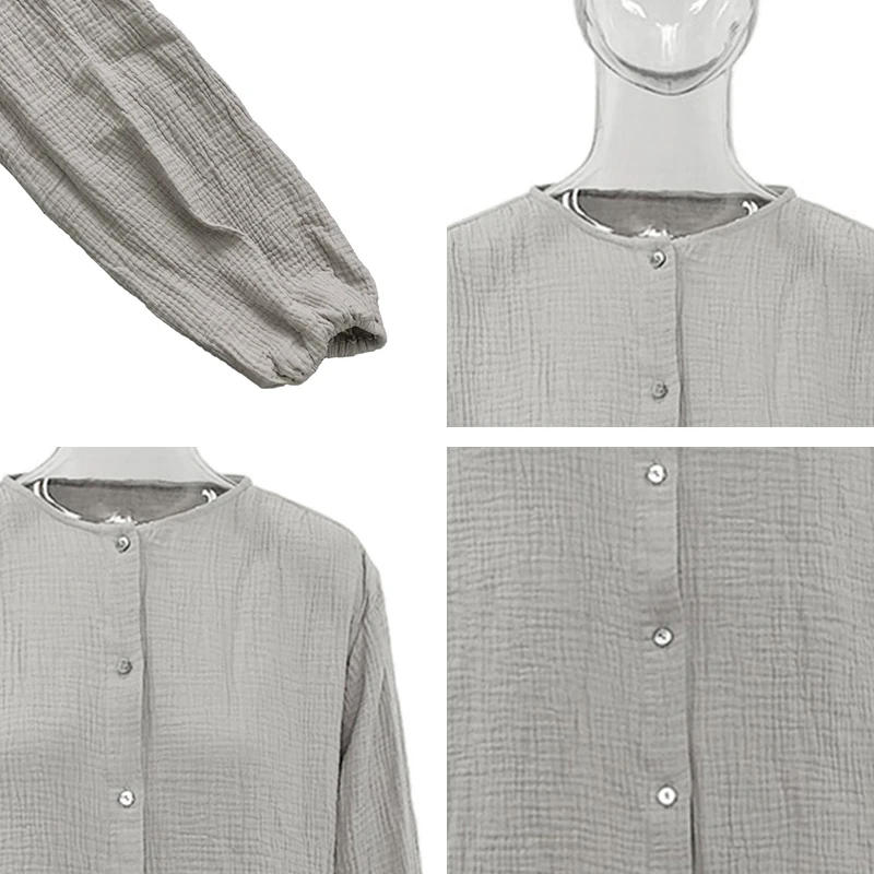 Fashion O Neck Loose Blouses Women Elegant Casual Single Breasted Simple Shirts Women Spring Lantern Sleeve Solid Tops Ladies
Fashion O Neck Loose Blouses Women Elegant Casual Single Breasted Simple Shirts Women Spring Lantern Sleeve Solid Tops Ladies