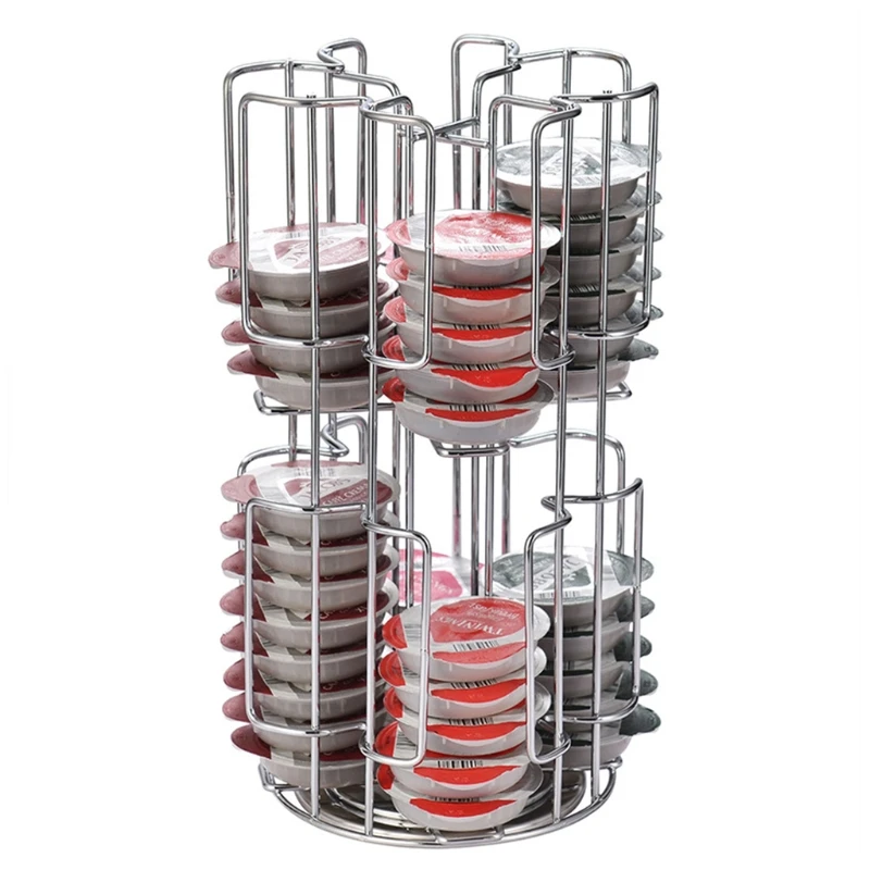 Coffee Capsule Rack Holder Carousel Holds 64 Capsules Modern Stainless Steel Rotatable Storage Organizer Display Stand
Coffee Capsule Rack Holder Carousel Holds 64 Capsules Modern Stainless Steel Rotatable Storage Organizer Display Stand