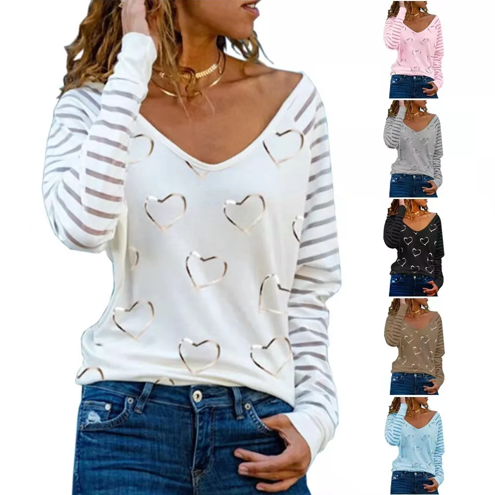 2021 Spring AutumnT-shirt Plus Size Women's Clothing Tops Love Print Round Neck Casual Long Sleeve T-shirts Women
2021 Spring AutumnT-shirt Plus Size Women's Clothing Tops Love Print Round Neck Casual Long Sleeve T-shirts Women