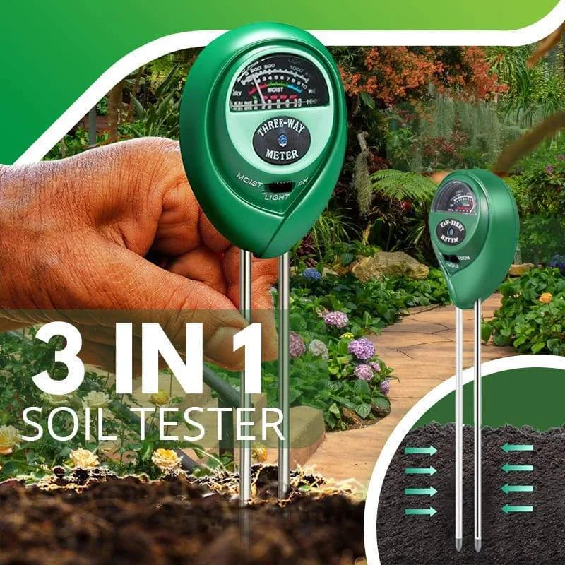 3 in 1 Soil Tester Soil pH Tester PH Light Moisture Acidity Tester Soil Tester Moisture Meter Plant Soil Tester Kit for Flowers
3 in 1 Soil Tester Soil pH Tester PH Light Moisture Acidity Tester Soil Tester Moisture Meter Plant Soil Tester Kit for Flowers