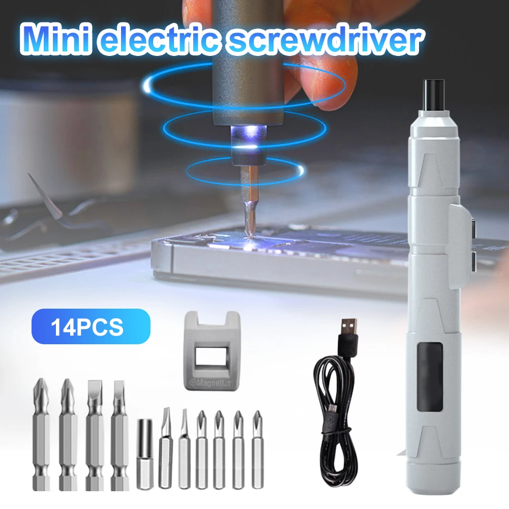 Cordless Electrical Screwdriver Mini Power Tools 3.6V Rechargeable Multifucntion Power Drill With14 pcs Bits Kits Set Household
Cordless Electrical Screwdriver Mini Power Tools 3.6V Rechargeable Multifucntion Power Drill With14 pcs Bits Kits Set Household