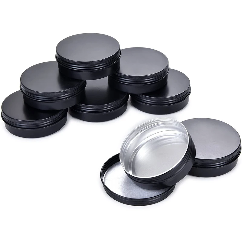 10Pcs 5g 10g 15g 20g 30g 50g Empty Black Aluminum Tins Cans Screw Top Round Candle Spice Tins Cans with Screw Lid Containers
10Pcs 5g 10g 15g 20g 30g 50g Empty Black Aluminum Tins Cans Screw Top Round Candle Spice Tins Cans with Screw Lid Containers