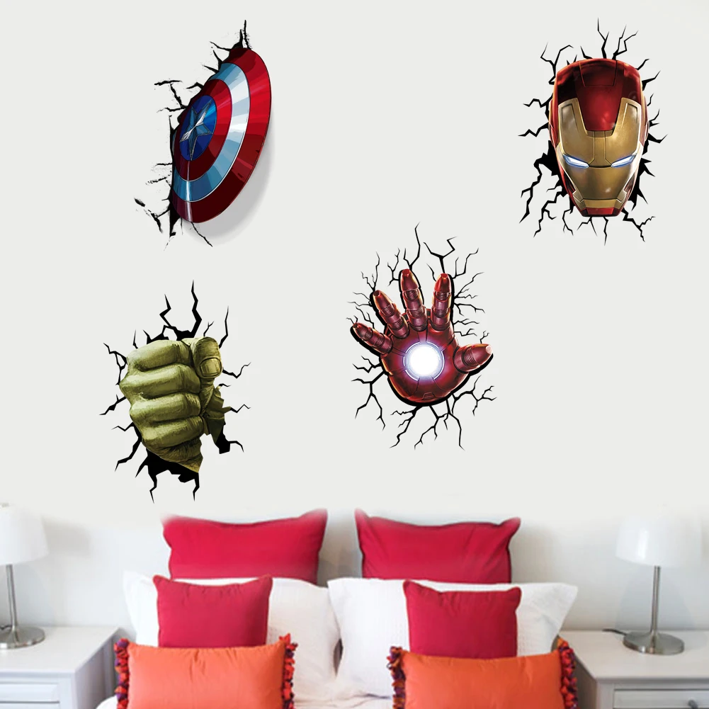 3d vivid Thor hammer broken wall stickers for kids rooms window toilet home decor pvc Avengers wall decals art diy mural posters
3d vivid Thor hammer broken wall stickers for kids rooms window toilet home decor pvc Avengers wall decals art diy mural posters