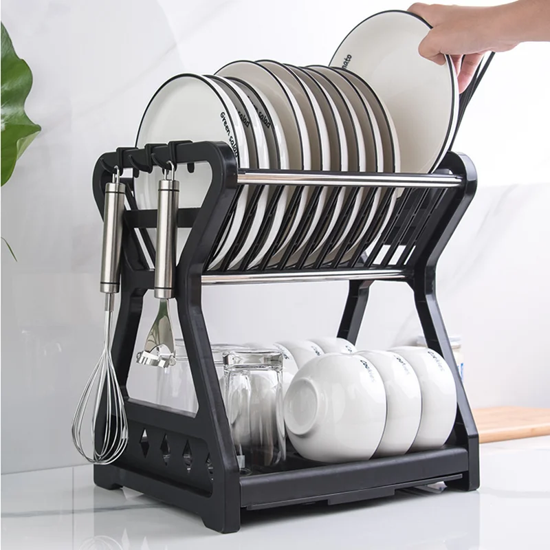 The New Multifunctional Double-layer Dish Drain Rack, Chopsticks with Cage, Stainless Steel Spoon Storage Rack, Kitchen Supplies
The New Multifunctional Double-layer Dish Drain Rack, Chopsticks with Cage, Stainless Steel Spoon Storage Rack, Kitchen Supplies