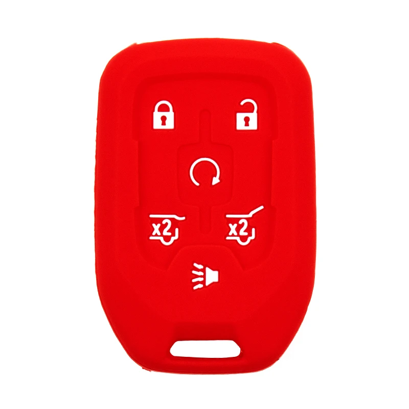 Silicone Rubber Car Key Cover Set Smart Key Case Fob 6 Buttons Shell Fob Holder Key Protector for Chevrolet Tahoe Suburban
Silicone Rubber Car Key Cover Set Smart Key Case Fob 6 Buttons Shell Fob Holder Key Protector for Chevrolet Tahoe Suburban