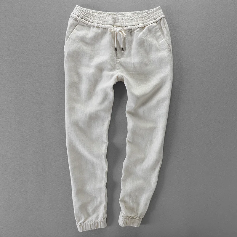 Unique Desgin Ankle-length Linen Pants Men Elastic Drawstring Waistband Trousers Men Brand Casual Men Pants 30-40 Size Pantalon
Unique Desgin Ankle-length Linen Pants Men Elastic Drawstring Waistband Trousers Men Brand Casual Men Pants 30-40 Size Pantalon