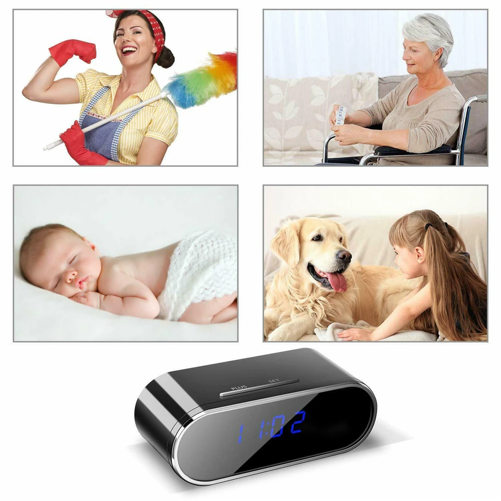 Mini WIFI Table Clock Internal Camera with Night Vision Home Security Nanny Cam for Surveillance 1080P HD Secret Video Recorder
Mini WIFI Table Clock Internal Camera with Night Vision Home Security Nanny Cam for Surveillance 1080P HD Secret Video Recorder
