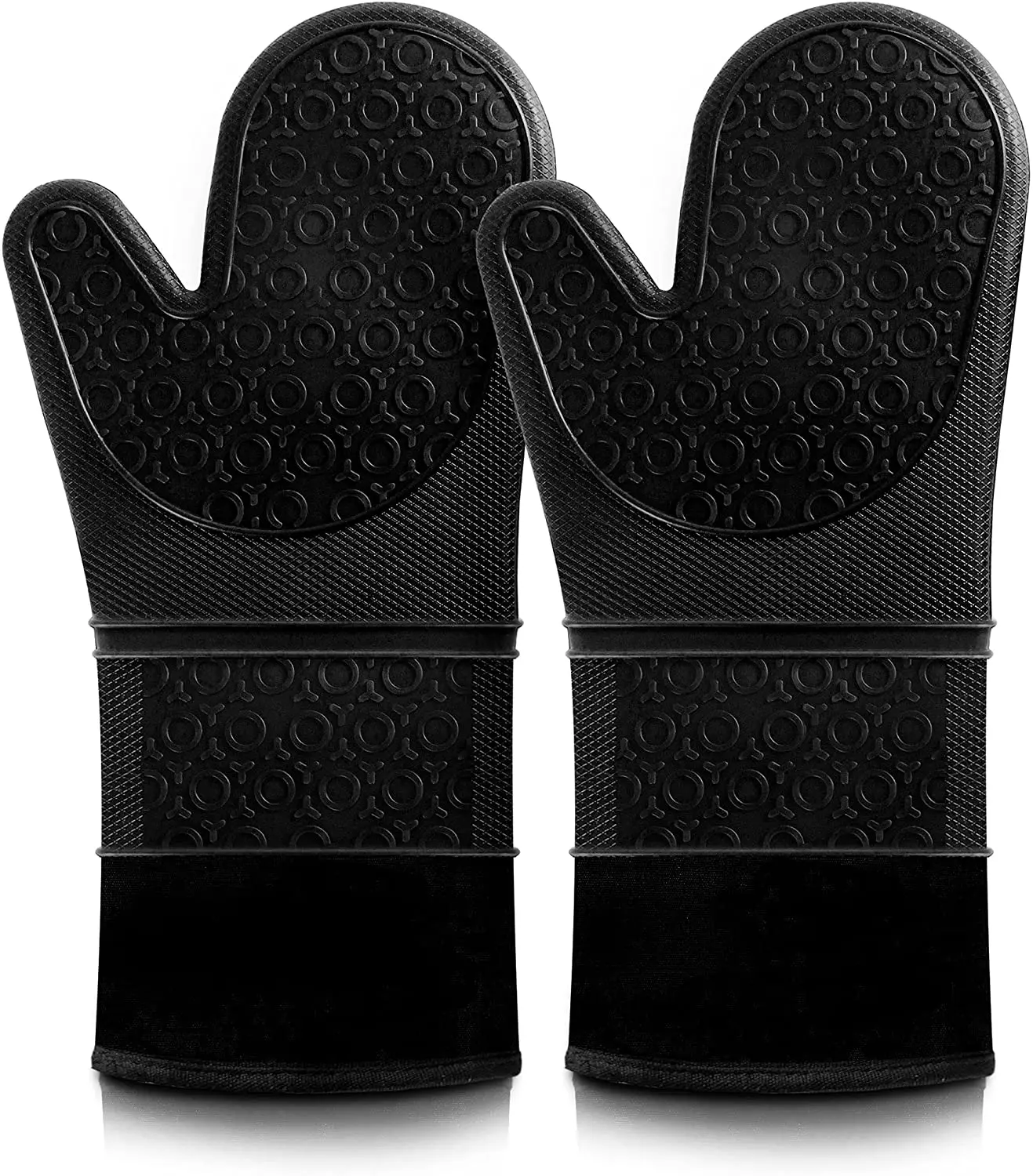 Silicone Oven Mitt Oven Mitts with Quilted Liner Heat Resistant Pot Holders Slip Resistant Flexible Oven Gloves
Silicone Oven Mitt Oven Mitts with Quilted Liner Heat Resistant Pot Holders Slip Resistant Flexible Oven Gloves