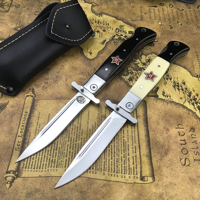 Russian Finka NKVD KGB Knife Pocket Folding Hunting Survival Tool Tacitcal Knife With 440C Blade Resin HandleEDC
Russian Finka NKVD KGB Knife Pocket Folding Hunting Survival Tool Tacitcal Knife With 440C Blade Resin HandleEDC