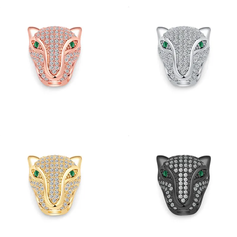 Cubic Zircon Leoard Heads Beads Fit DIY Bracelet Necklace Accessories Rhinestone Leopard Jewelry Making Beads Animal Charms
Cubic Zircon Leoard Heads Beads Fit DIY Bracelet Necklace Accessories Rhinestone Leopard Jewelry Making Beads Animal Charms