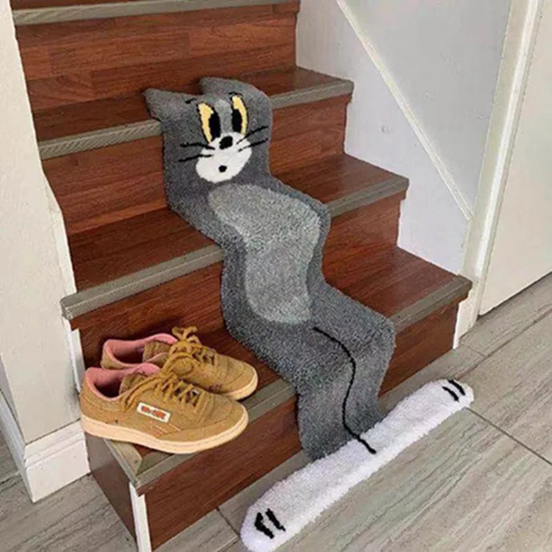 Cartoon Tom Cat Carpet Imitation Cashmere Shaped Carpet Bedside Bedroom Stairwell Floor Mat Floor Blanket Stairs Paper Carpet
Cartoon Tom Cat Carpet Imitation Cashmere Shaped Carpet Bedside Bedroom Stairwell Floor Mat Floor Blanket Stairs Paper Carpet