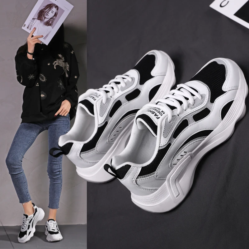Women's Sneakers Thick Heels Woman Daddy Shoes Mesh Lace Up Mixed Color Lace Up Lady Running Shoes Breathable Casual Footwear
Women's Sneakers Thick Heels Woman Daddy Shoes Mesh Lace Up Mixed Color Lace Up Lady Running Shoes Breathable Casual Footwear