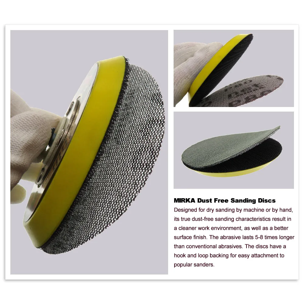 5pcs 3 /4/5/ 6 Inch Dust Free Mesh Abrasive Sanding Discs Hook Loop Anti-blocking Dry Grinding Sandpaper 80 120 180 240 Grit
5pcs 3 /4/5/ 6 Inch Dust Free Mesh Abrasive Sanding Discs Hook Loop Anti-blocking Dry Grinding Sandpaper 80 120 180 240 Grit