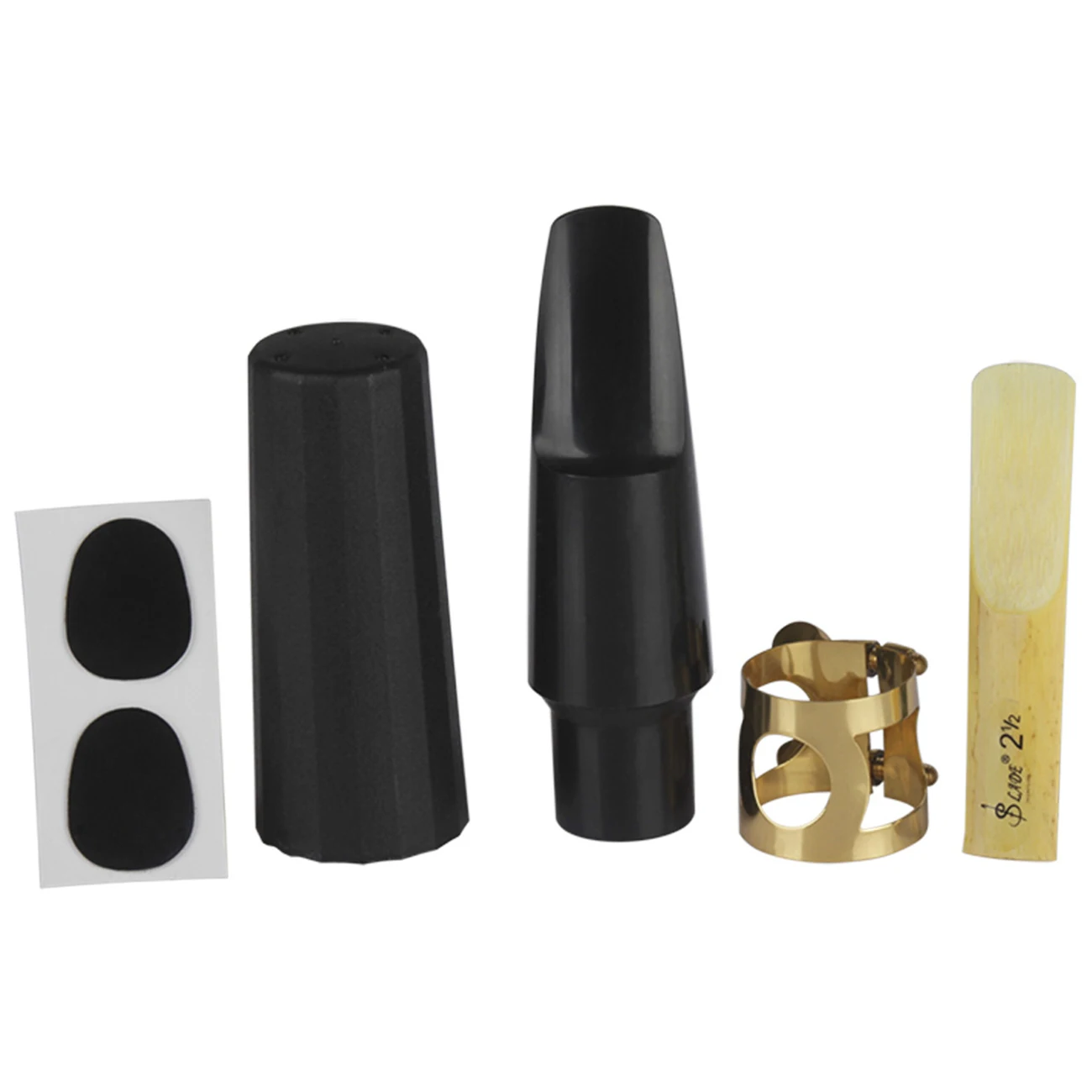 5pcs Set Saxophone Mouthpiece+Clip+Clip Cap+Reed+Dental Pad for Sax Musical Instrument Accessories
5pcs Set Saxophone Mouthpiece+Clip+Clip Cap+Reed+Dental Pad for Sax Musical Instrument Accessories