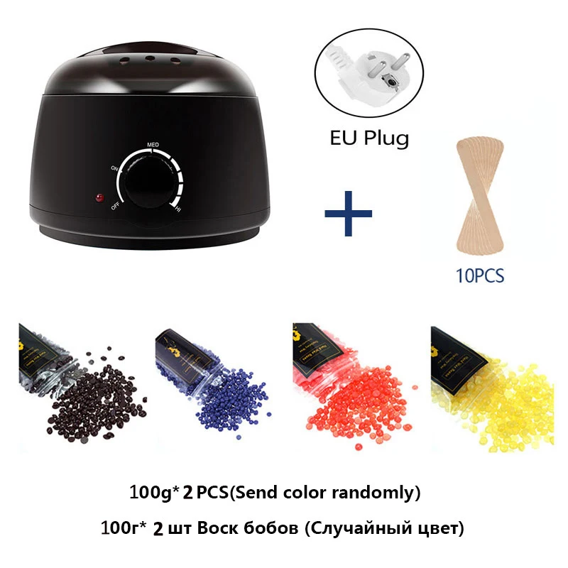 Hair Removal Electric Wax-melt Wax Machine Heater 200/100g Wax Beans 10pcs Stickers Hair Removal Sets Waxing Kit Cera Depilatori
Hair Removal Electric Wax-melt Wax Machine Heater 200/100g Wax Beans 10pcs Stickers Hair Removal Sets Waxing Kit Cera Depilatori