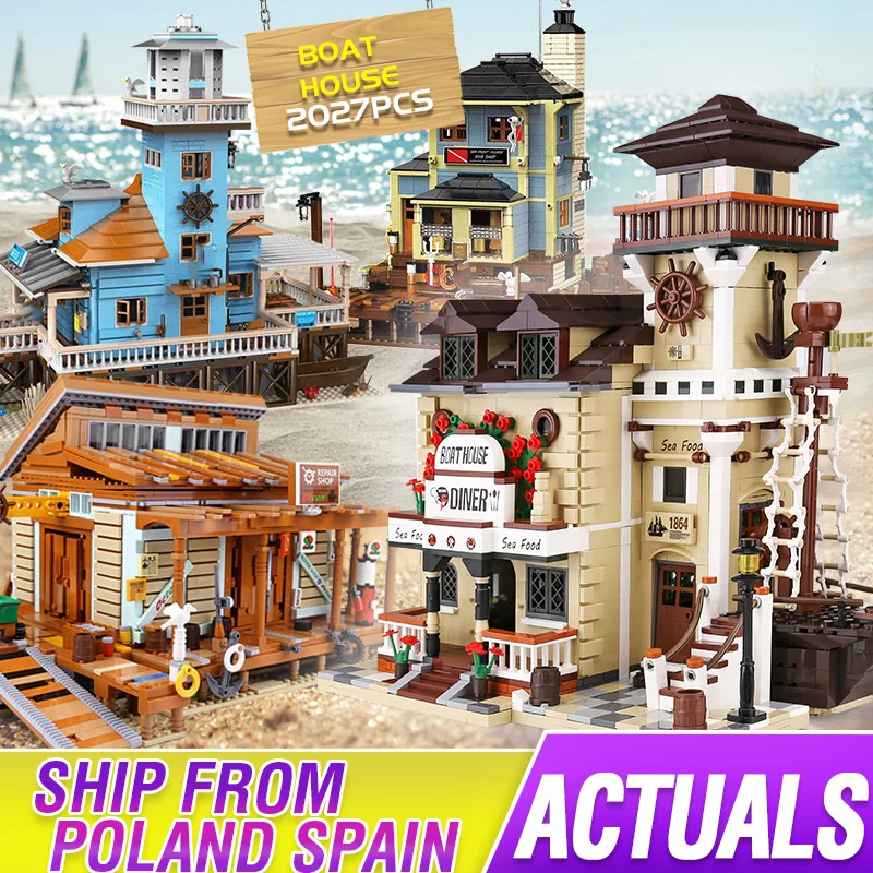 DHL MOC уличные строительные игрушки, лодка, дом, обеденная модель, наборы строительных блоков, сборные кирпичи, детские игрушки «сделай сам», п...
DHL MOC уличные строительные игрушки, лодка, дом, обеденная модель, наборы строительных блоков, сборные кирпичи, детские игрушки «сделай сам», п...