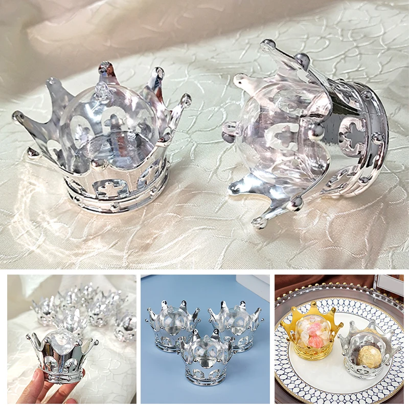 1 PC Candy Boxes Plastic Mini Dome with Crown Design Party Decoration Plastic Crown Fillable Party Favor Box for Candy
1 PC Candy Boxes Plastic Mini Dome with Crown Design Party Decoration Plastic Crown Fillable Party Favor Box for Candy