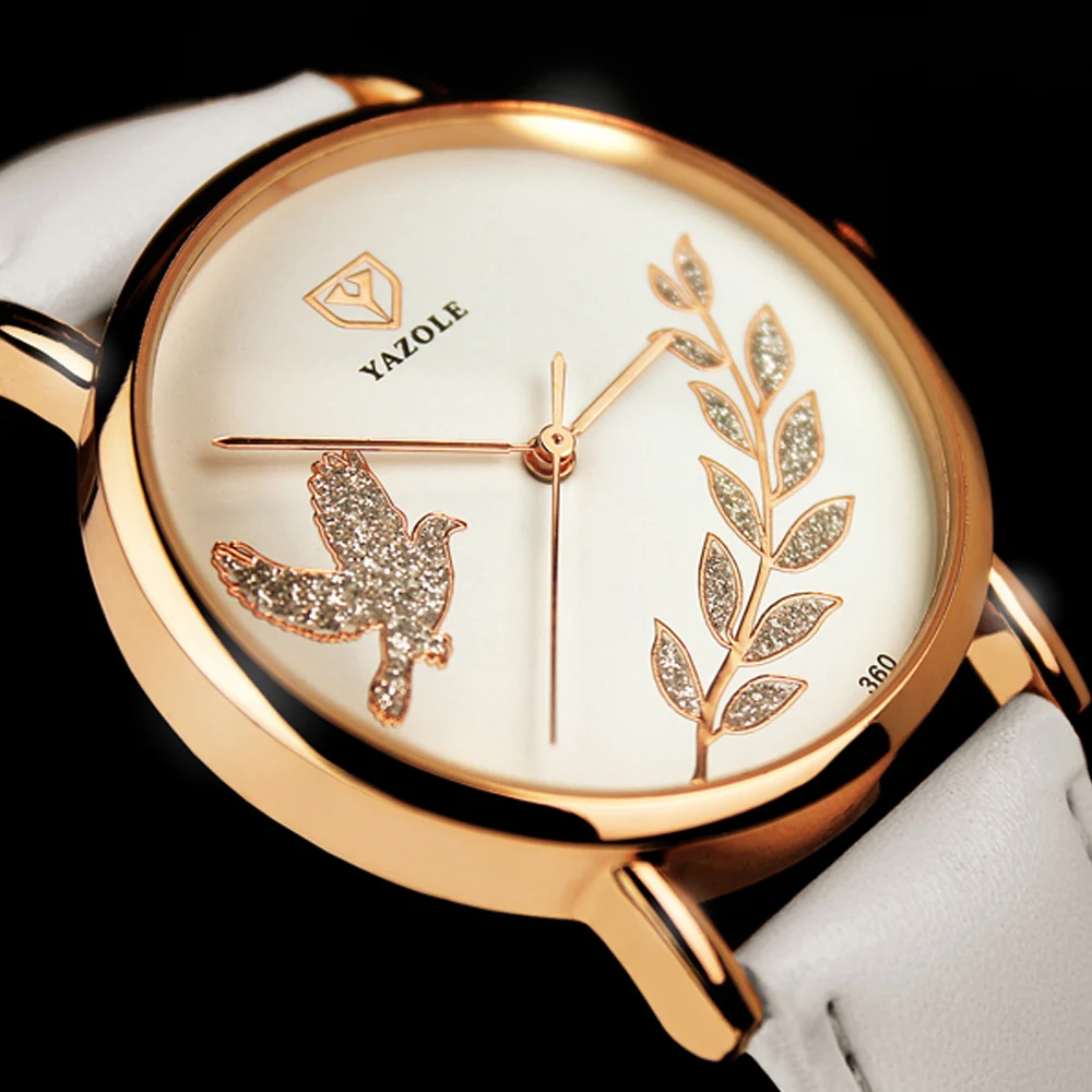 Часы YAZOLE изысканный мир голубь с оливковым узором кварцевые часы для женщин relogio feminino женские водонепроницаемые наручные часы reloj 
Часы YAZOLE изысканный мир голубь с оливковым узором кварцевые часы для женщин relogio feminino женские водонепроницаемые наручные часы reloj