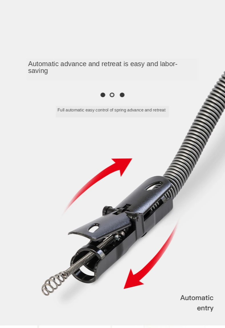 220V Autofeed Electric Sewer Pipe Dredging Machine Toilet Kitchen 19-38MM Pipe Cleaning Machine Pipe Dredger Drain Cleaner 120W
220V Autofeed Electric Sewer Pipe Dredging Machine Toilet Kitchen 19-38MM Pipe Cleaning Machine Pipe Dredger Drain Cleaner 120W