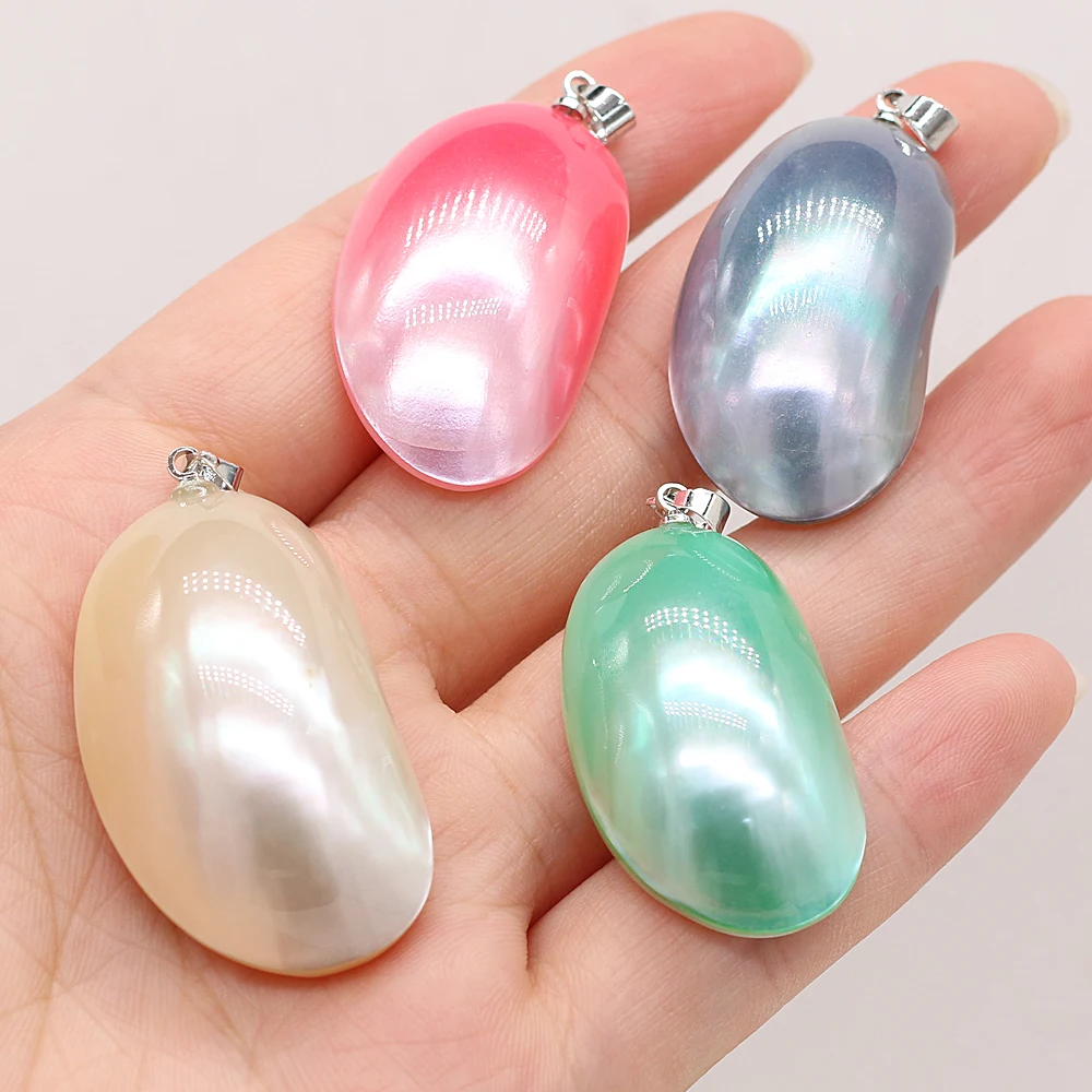 Hot Selling Natural Fashion Shell Irregular Egg Shape Pendant DIY Bracelet Necklace Jewelry Accessories 20x35mm
Hot Selling Natural Fashion Shell Irregular Egg Shape Pendant DIY Bracelet Necklace Jewelry Accessories 20x35mm