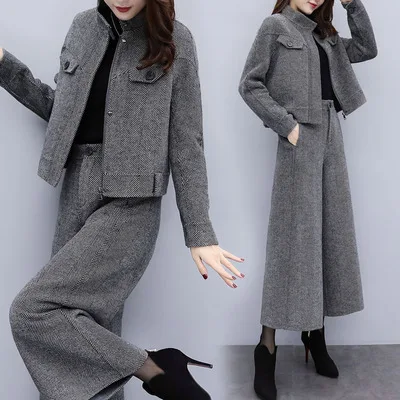 Winter Korean Costumes For Women Elegant Womens Sets Two Piece 2019 Fashion Year-old Female Ensemble Femme Survetement
Winter Korean Costumes For Women Elegant Womens Sets Two Piece 2019 Fashion Year-old Female Ensemble Femme Survetement