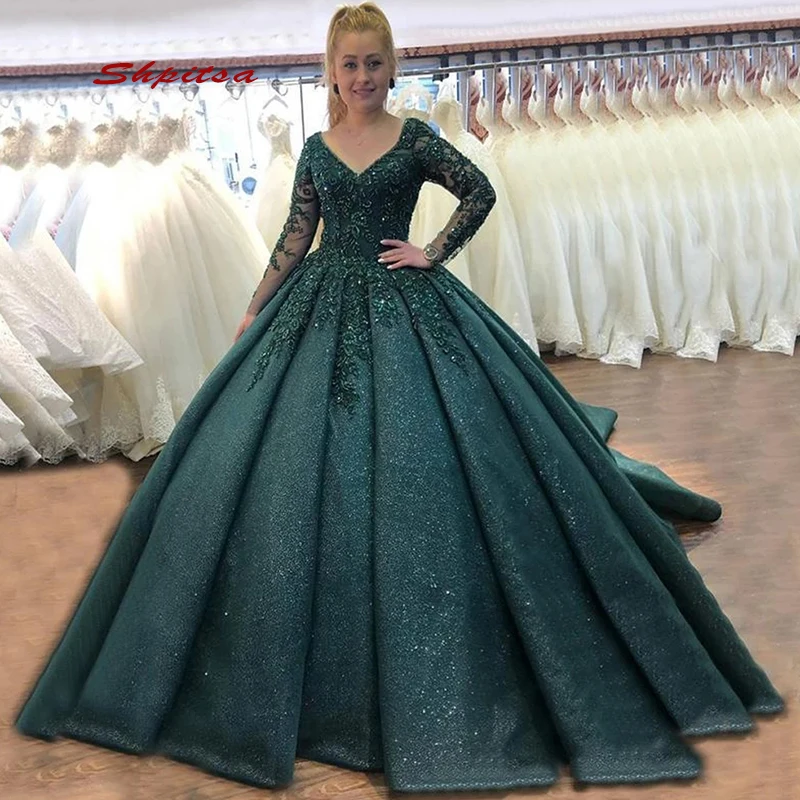 Long Sleeve Lace Quinceanera Dresses Ball Gown Beaded Plus Size Women Girl Princess Prom Sixteen Sweet 16 Dress for 15 Years
Long Sleeve Lace Quinceanera Dresses Ball Gown Beaded Plus Size Women Girl Princess Prom Sixteen Sweet 16 Dress for 15 Years