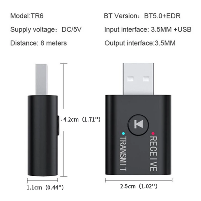 2 в 1 USB беспроводной Bluetooth адаптер 5,0 передатчик Bluetooth для компьютера телевизора ноутбука динамика гарнитуры адаптер Bluetooth приемник
2 в 1 USB беспроводной Bluetooth адаптер 5,0 передатчик Bluetooth для компьютера телевизора ноутбука динамика гарнитуры адаптер Bluetooth приемник