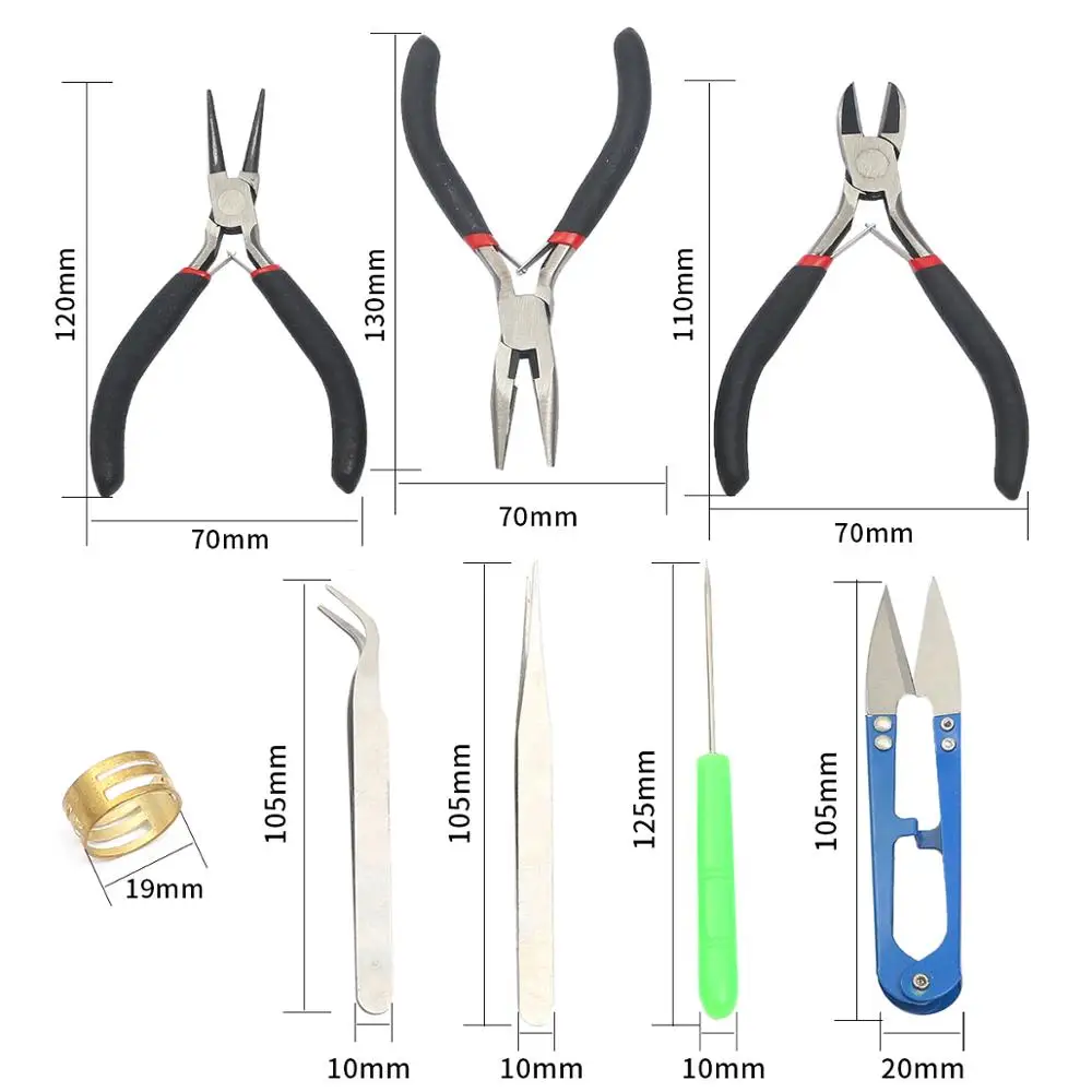 DIY Earrings Making Jewelry Kit Repair Tools Lobster Clasp Open Jump Rings Earring Hooks Tail Chain Pin Clip Buckle Beading Kit
DIY Earrings Making Jewelry Kit Repair Tools Lobster Clasp Open Jump Rings Earring Hooks Tail Chain Pin Clip Buckle Beading Kit