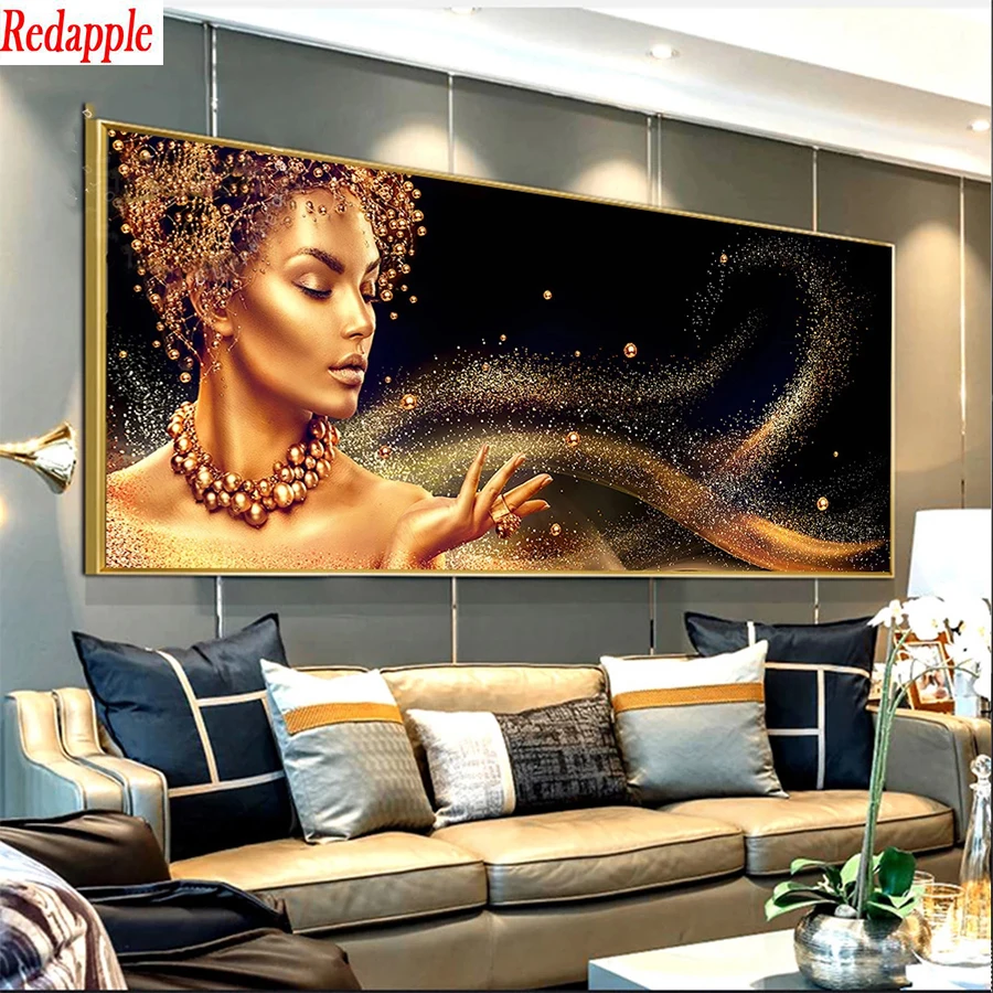 Diamond Painting Hot selling home art, golden woman, jewelry Cross Stitch Diamond Mosaic Embroidery crystal Beaded Handicraft
Diamond Painting Hot selling home art, golden woman, jewelry Cross Stitch Diamond Mosaic Embroidery crystal Beaded Handicraft