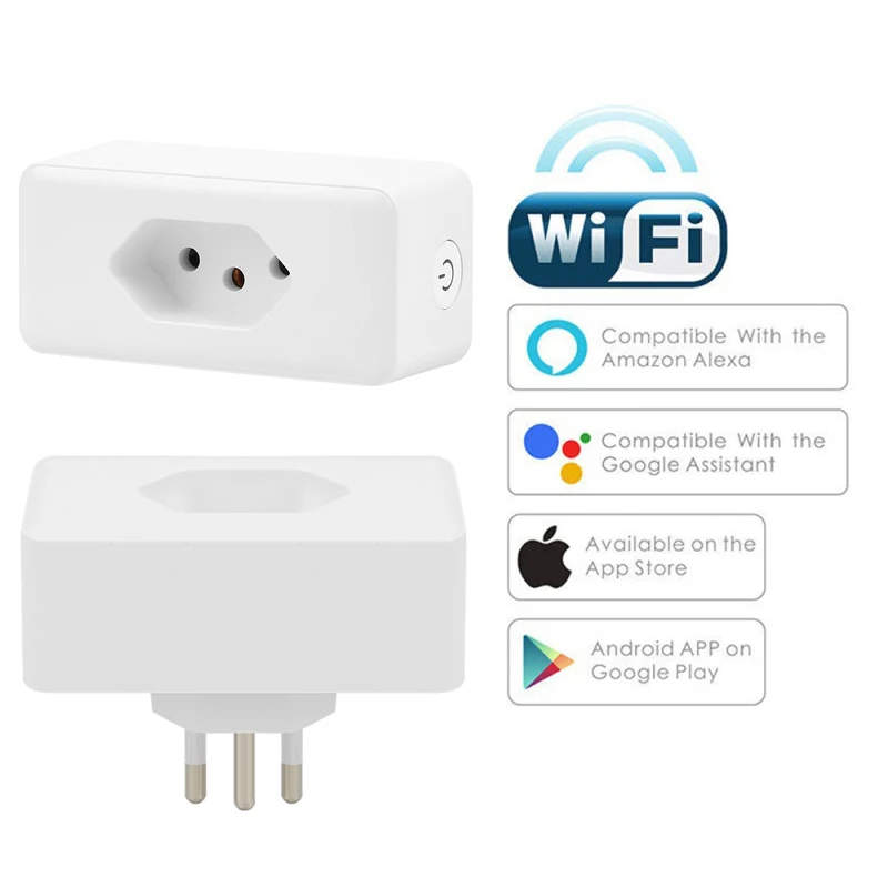 AUBESS WiFi Tuya Smart Plug Socket 10/16A Brazil Outlets Energy Monitor Wireless Voice Remote Control By Google Home Alexa
AUBESS WiFi Tuya Smart Plug Socket 10/16A Brazil Outlets Energy Monitor Wireless Voice Remote Control By Google Home Alexa