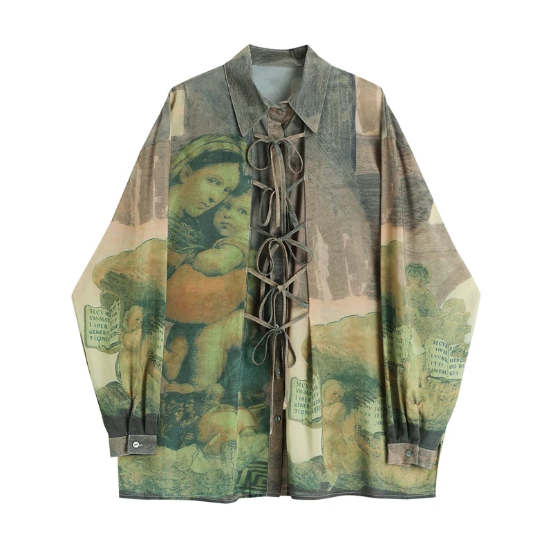 Print Vintage Blouse Woman Turn Down Collar 2021 Autumn Fashion casual smock blouse Loose long sleeve Lady Tops Blusa Feminina
Print Vintage Blouse Woman Turn Down Collar 2021 Autumn Fashion casual smock blouse Loose long sleeve Lady Tops Blusa Feminina