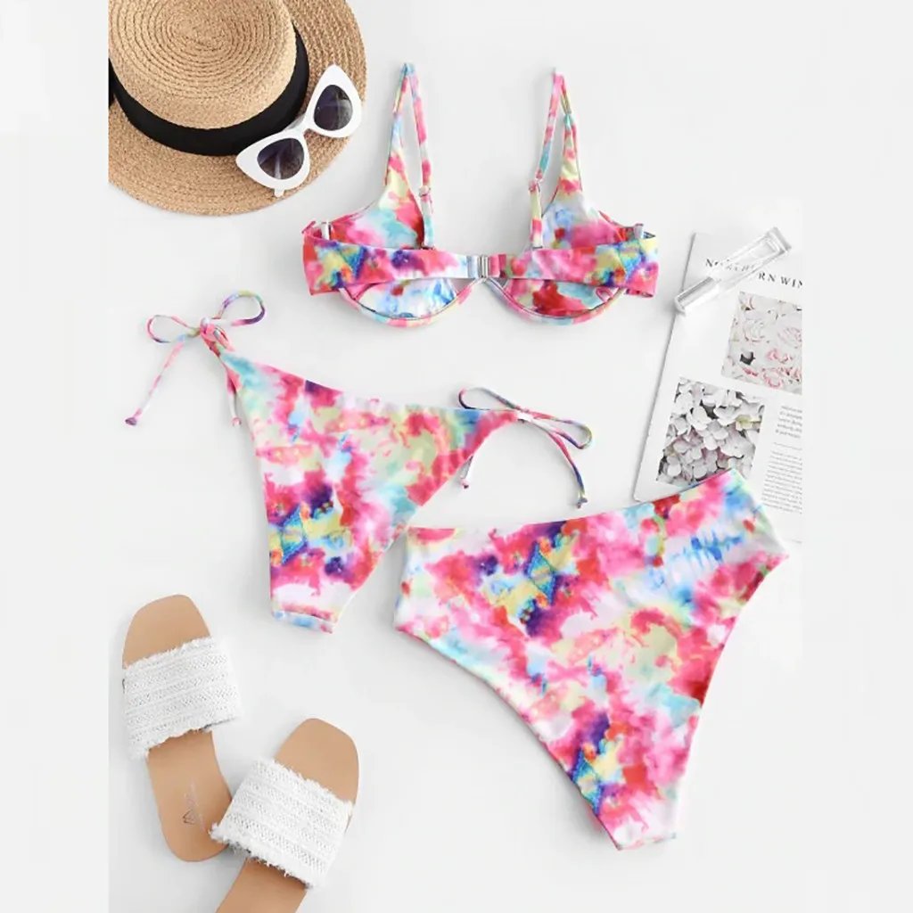 Sexy Brazilian Bikini Women Swimwear Female Swimsuit Three-Pieces Bikini Set Push Up Tie Dye Swimming Suit Maillot De Bain Femme
Sexy Brazilian Bikini Women Swimwear Female Swimsuit Three-Pieces Bikini Set Push Up Tie Dye Swimming Suit Maillot De Bain Femme