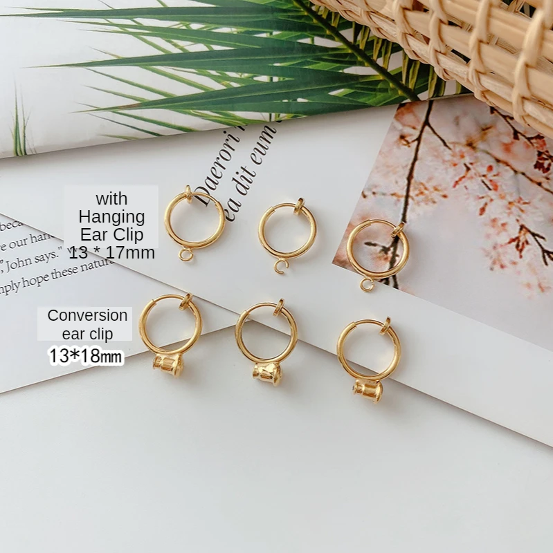 Copper-plated 18K gold-clad no pierced conversion ear clip diy production material earrings earrings jewelry accessories
Copper-plated 18K gold-clad no pierced conversion ear clip diy production material earrings earrings jewelry accessories