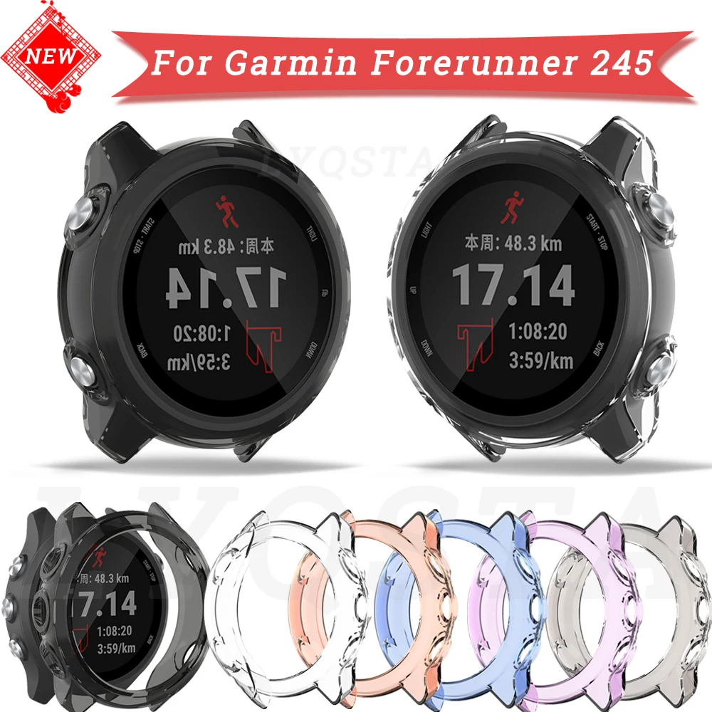 For Garmin Forerunner 245 245M Case Protective Cover Soft TPU Edge Frame Shell Strap Protector Bumper For Garmin 245 M Accessory
For Garmin Forerunner 245 245M Case Protective Cover Soft TPU Edge Frame Shell Strap Protector Bumper For Garmin 245 M Accessory