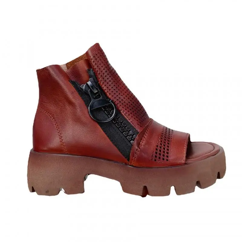 YourSeason Ladies Genuine Leather Summer Sandals Zip Sewing Handmade Concise Women Vintage Wedges Platform Sandals 2021
YourSeason Ladies Genuine Leather Summer Sandals Zip Sewing Handmade Concise Women Vintage Wedges Platform Sandals 2021