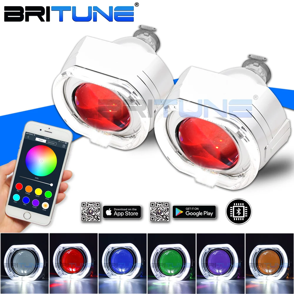 Britune Bixenon объектив Bluetooth-совместимый Ангел Дьявол глаза RGB приложение проектор H1 HID светодиодный светильник H4 H7 Фары автомобиля Тюнинг
Britune Bixenon объектив Bluetooth-совместимый Ангел Дьявол глаза RGB приложение проектор H1 HID светодиодный светильник H4 H7 Фары автомобиля Тюнинг