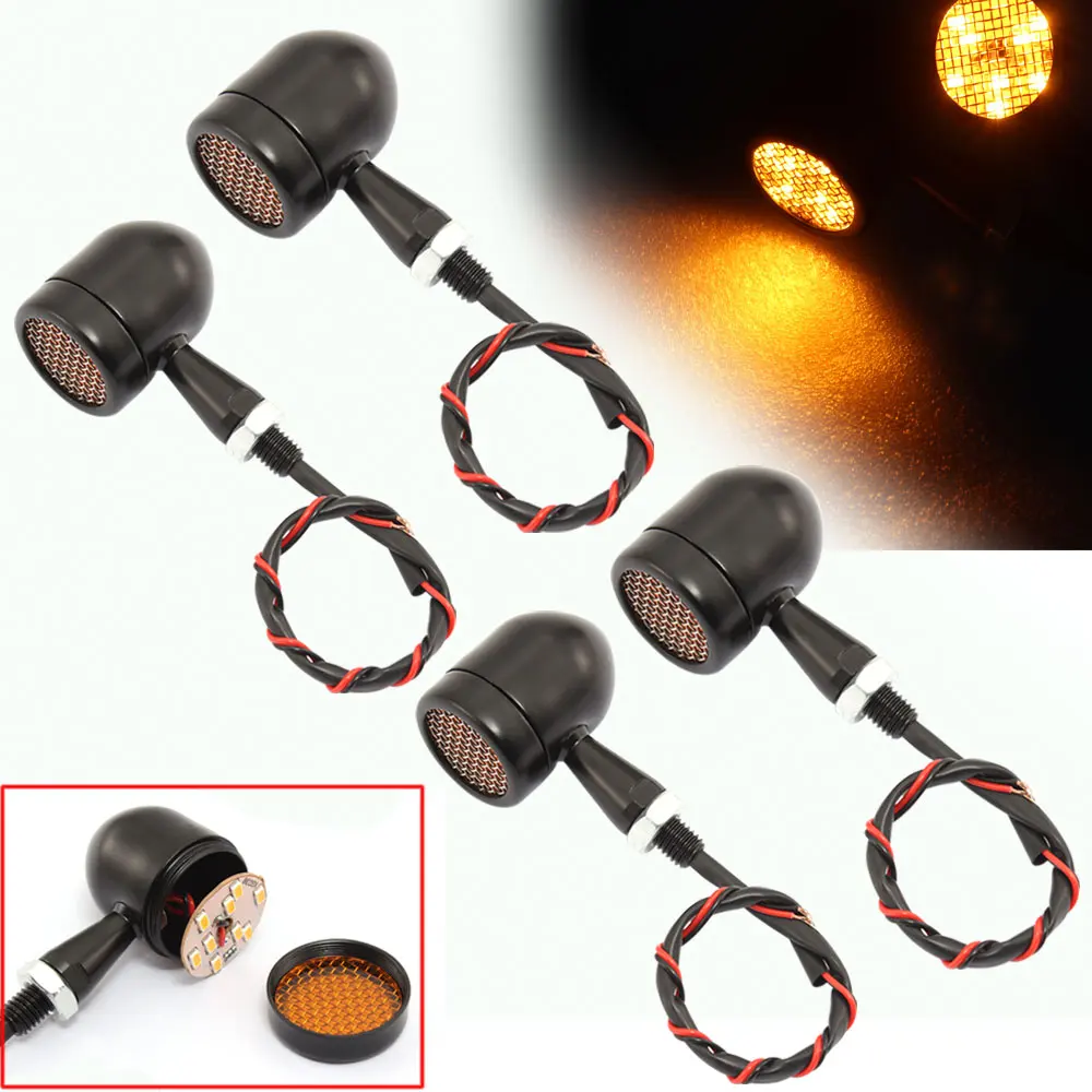 Motorcycle Black Grid Led Turn Signal Brake Light Indicator Lamp For Harley Honda Yamaha WMW Chopper Bobber Cafe Racer Cruiser
Motorcycle Black Grid Led Turn Signal Brake Light Indicator Lamp For Harley Honda Yamaha WMW Chopper Bobber Cafe Racer Cruiser