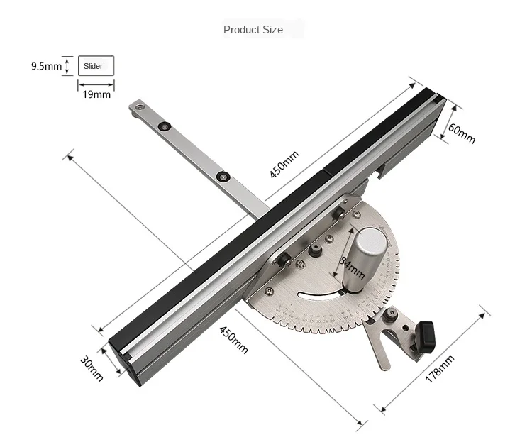 Miter Gauge Aluminium Profile Fence Track Stop Table Saw Router Miter Gauge Saw Assembly Ruler for Woodworking Tools
Miter Gauge Aluminium Profile Fence Track Stop Table Saw Router Miter Gauge Saw Assembly Ruler for Woodworking Tools