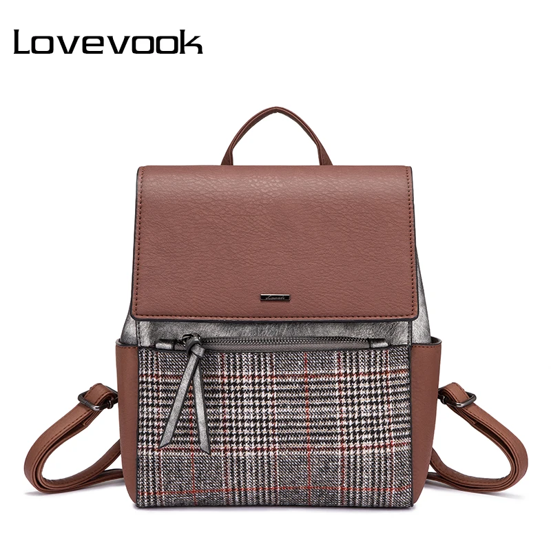 Женский мини рюкзак LOVEVOOK школьный портфель для девочки маленькая сумка в руках