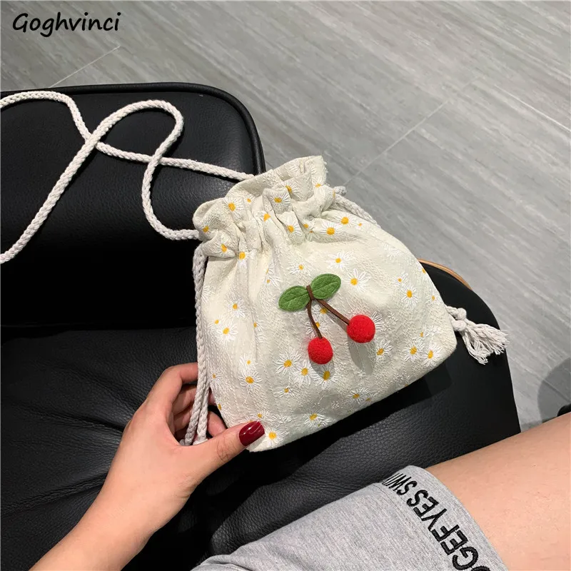 Cherry Drawstring Crossbody Bags Women Tender Buckets Canvas Flowers Embroidery Shoulder Money Bag Cute Ins Popular Teens Beauty
Cherry Drawstring Crossbody Bags Women Tender Buckets Canvas Flowers Embroidery Shoulder Money Bag Cute Ins Popular Teens Beauty