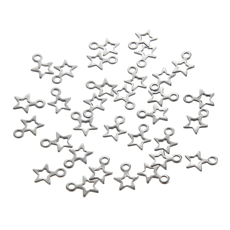 Hobbyworker High Quality Stainless Steel Star Pendant Metal Hollow Handmade Charm for Women Bracelet Jewelry Making
Hobbyworker High Quality Stainless Steel Star Pendant Metal Hollow Handmade Charm for Women Bracelet Jewelry Making