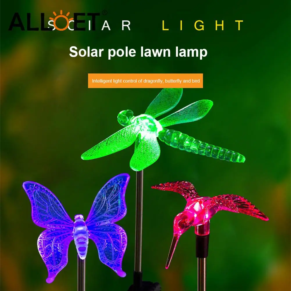 Solar Power Lawn Light Colorful Butterfly Dragonfly Hummingbird Outdoor LED Lamp for Courtyard Garden Landscape Decoration
Solar Power Lawn Light Colorful Butterfly Dragonfly Hummingbird Outdoor LED Lamp for Courtyard Garden Landscape Decoration