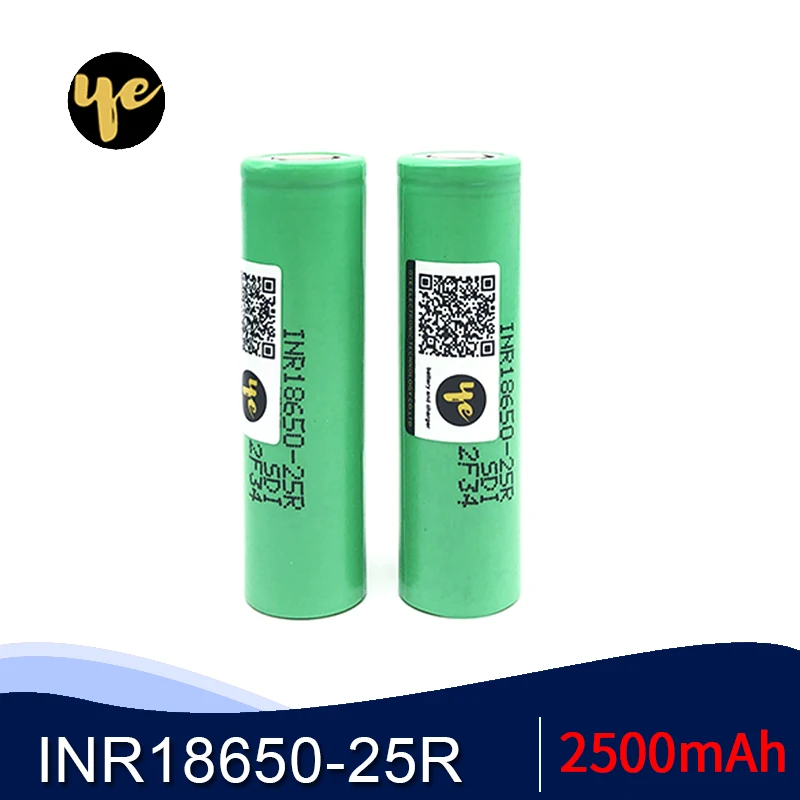 Аккумуляторные батареи 18650 25R 2500 MAH/электронная сигарета/фонарик/электрические