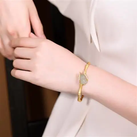 Presbyopic Open-Ended Bracelet Make a Great Coup Ancient Style Hetian Jade Bamboo Joint Niche High-Grade Bracelet Light Luxury P
Presbyopic Open-Ended Bracelet Make a Great Coup Ancient Style Hetian Jade Bamboo Joint Niche High-Grade Bracelet Light Luxury P